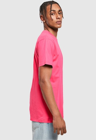 Merchcode Koszulka 'Never On Time' w kolorze różowy