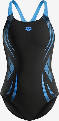 ARENA - Soutien Bustier Fato de banho 'Poseidonia Pro Back' em preto: frente