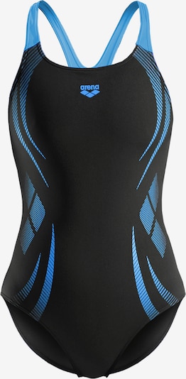 Maudymosi kostiumėlis 'Poseidonia Pro Back' iš ARENA, spalva – dangaus žydra / juoda, Prekių apžvalga