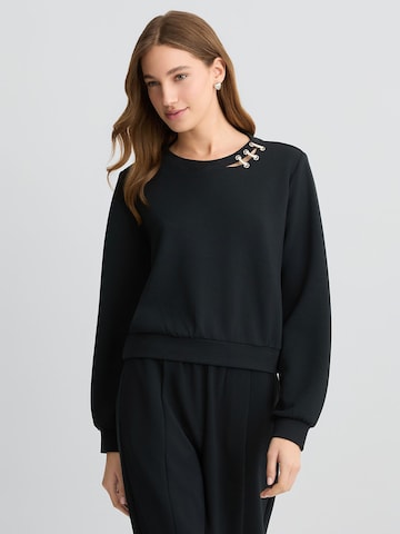 Sweat-shirt Liu Jo en noir : devant