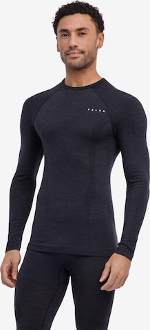 FALKE Base Layer in Schwarz: Vorderseite