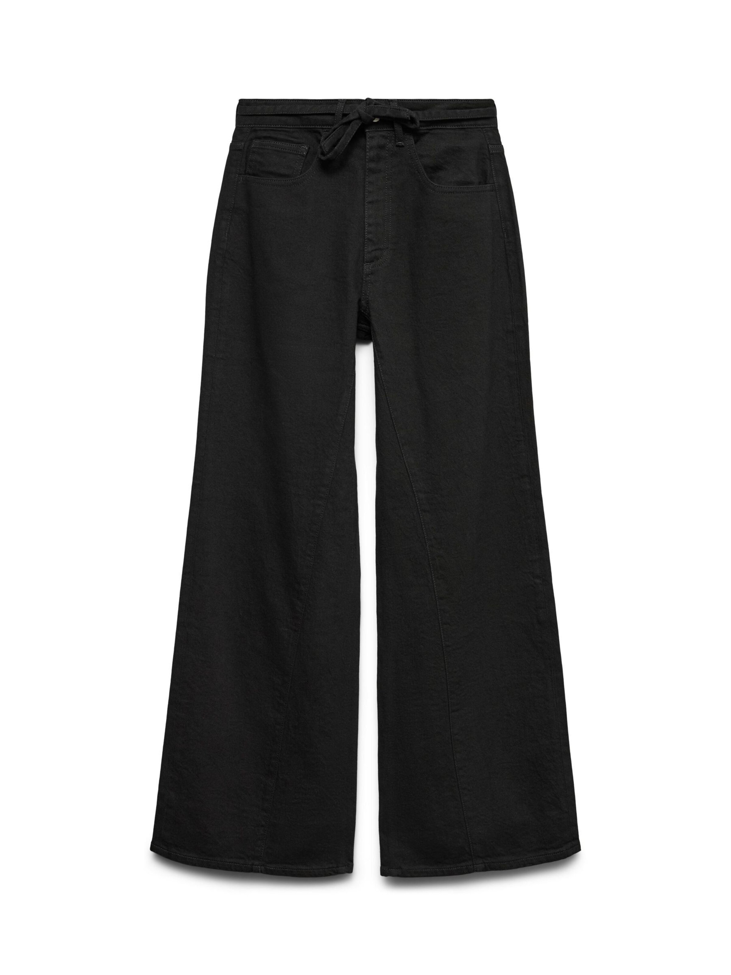 VERO MODA Wide Leg Jeans 'MADDIE' i sort: forside