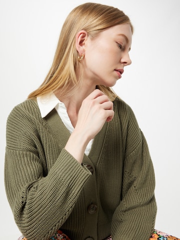 Esqualo Knit Cardigan in Green