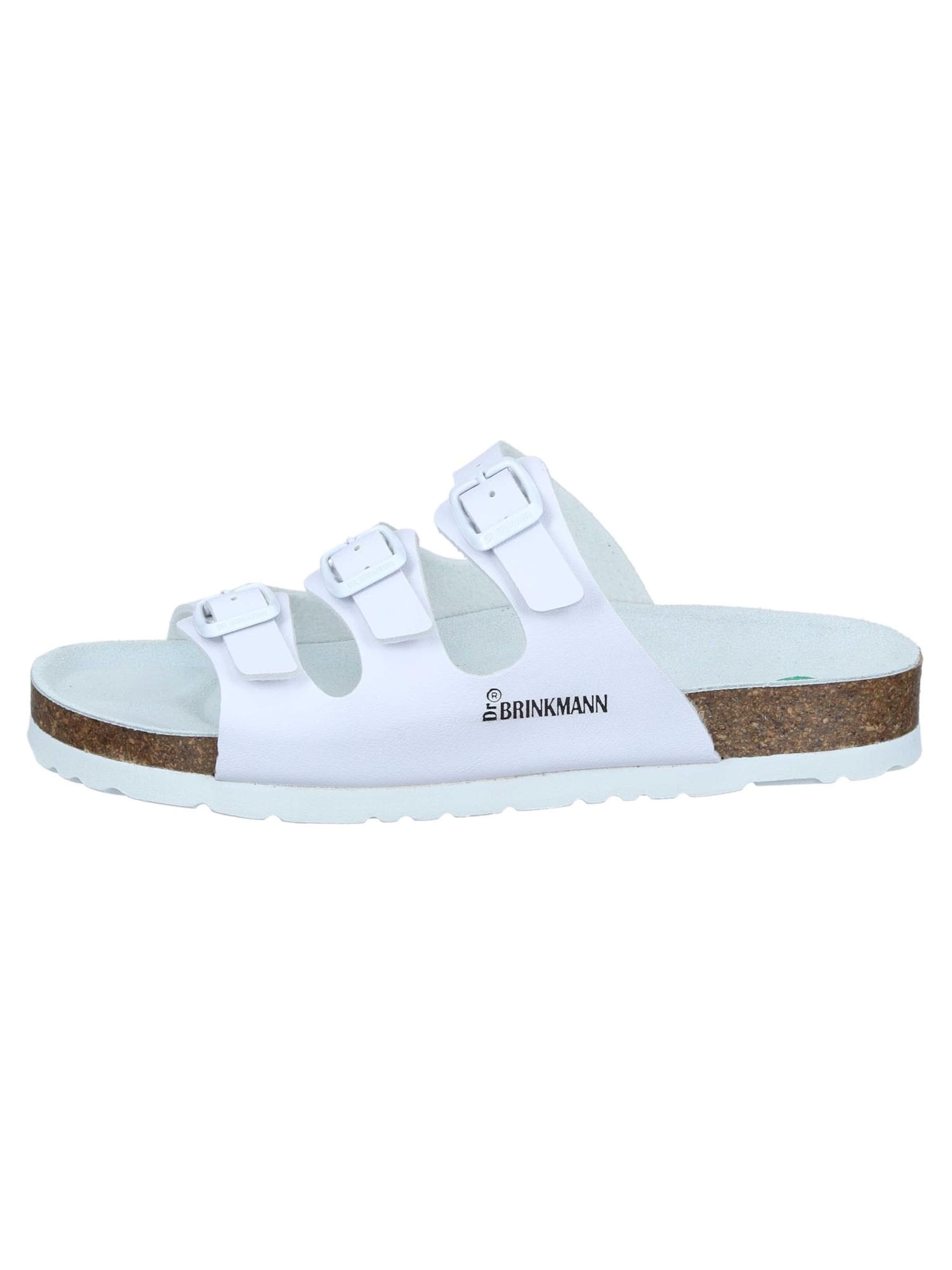 DR. BRINKMANN Mules 'Novelda' in White: front