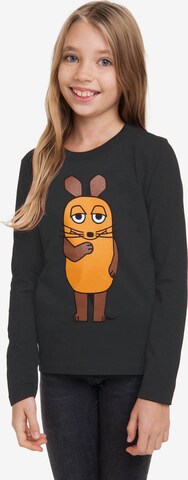 LOGOSHIRT Sweatshirt 'Die Sendung mit der Maus' in Bruin: voorkant