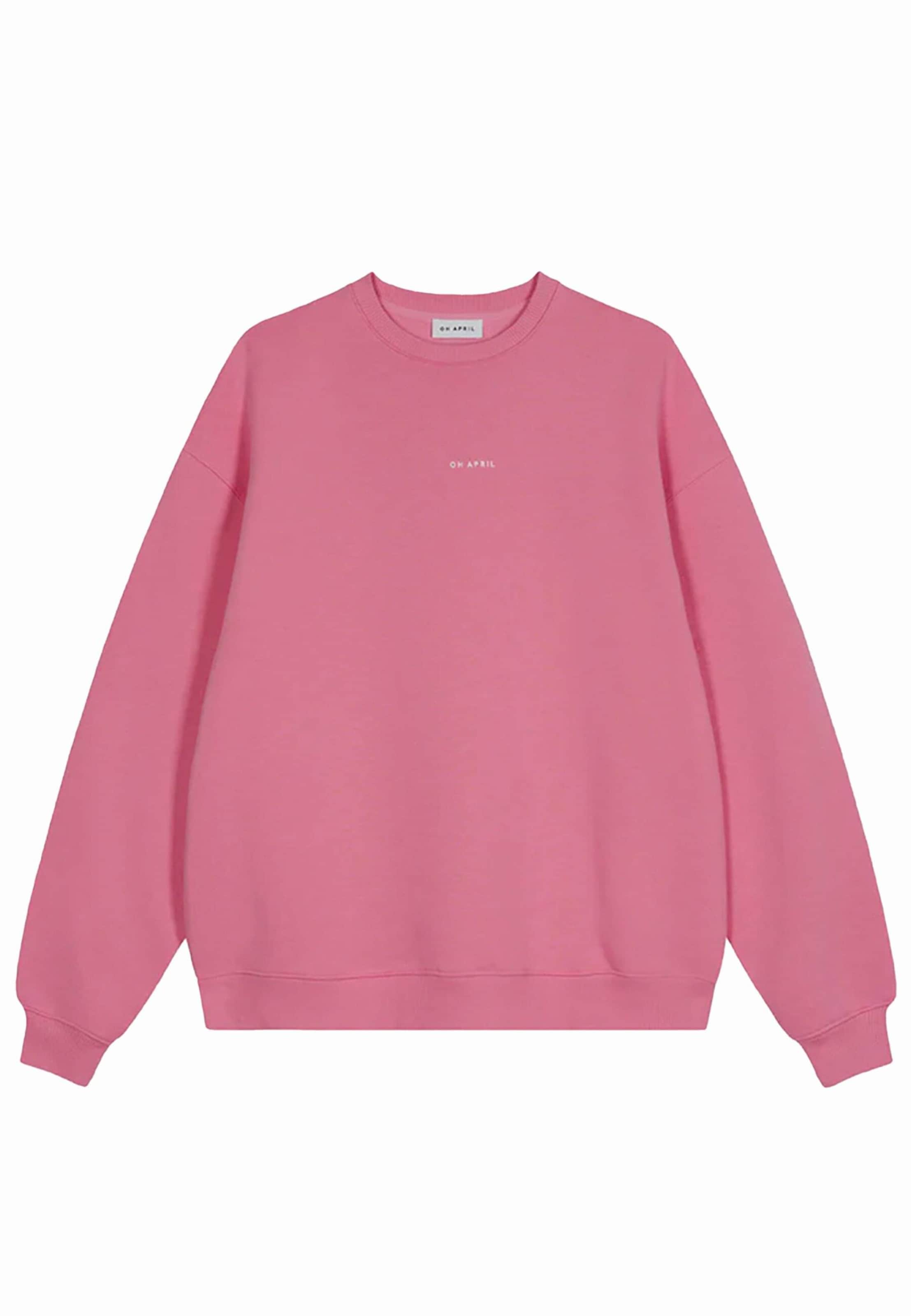 OH APRIL Sweatshirt i rosa: framsida