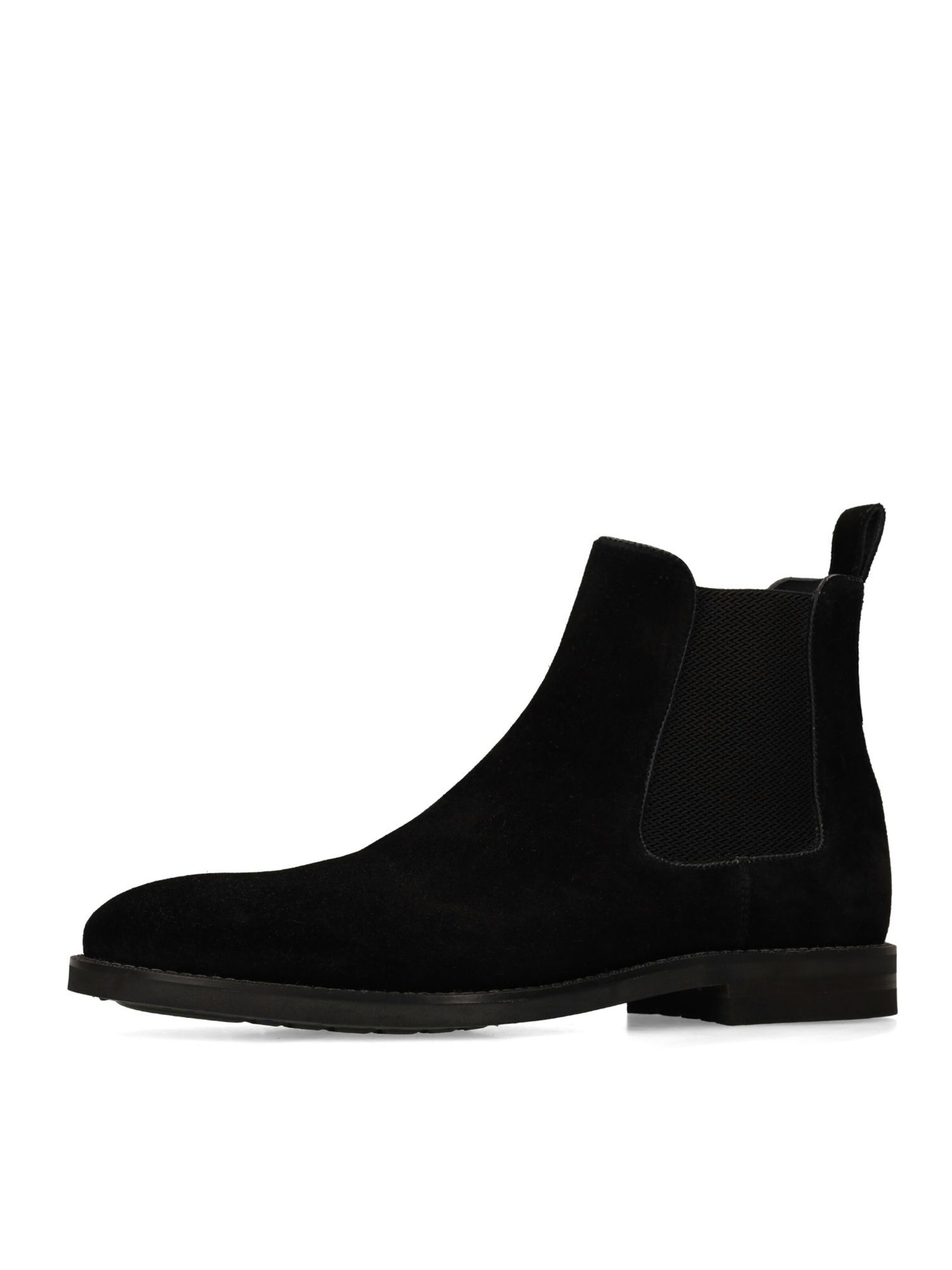 MANFIELD Chelsea boots in Zwart: voorkant