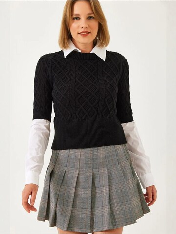 Bianco Lucci Pullover 'Pullover'‌‌‌‌‌‌ in Schwarz: Vorderseite