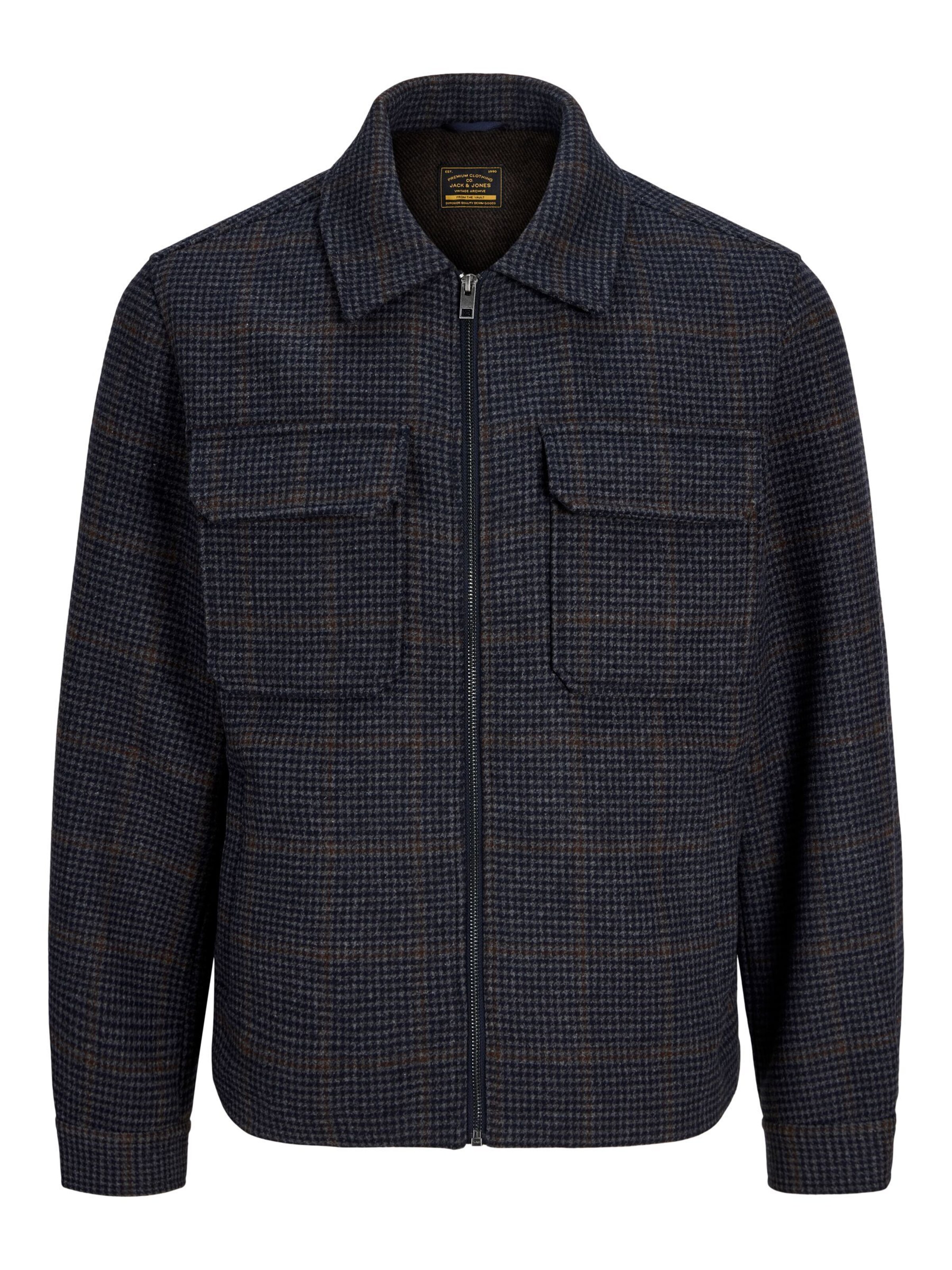 JACK & JONES Tussenjas in Blauw: voorkant