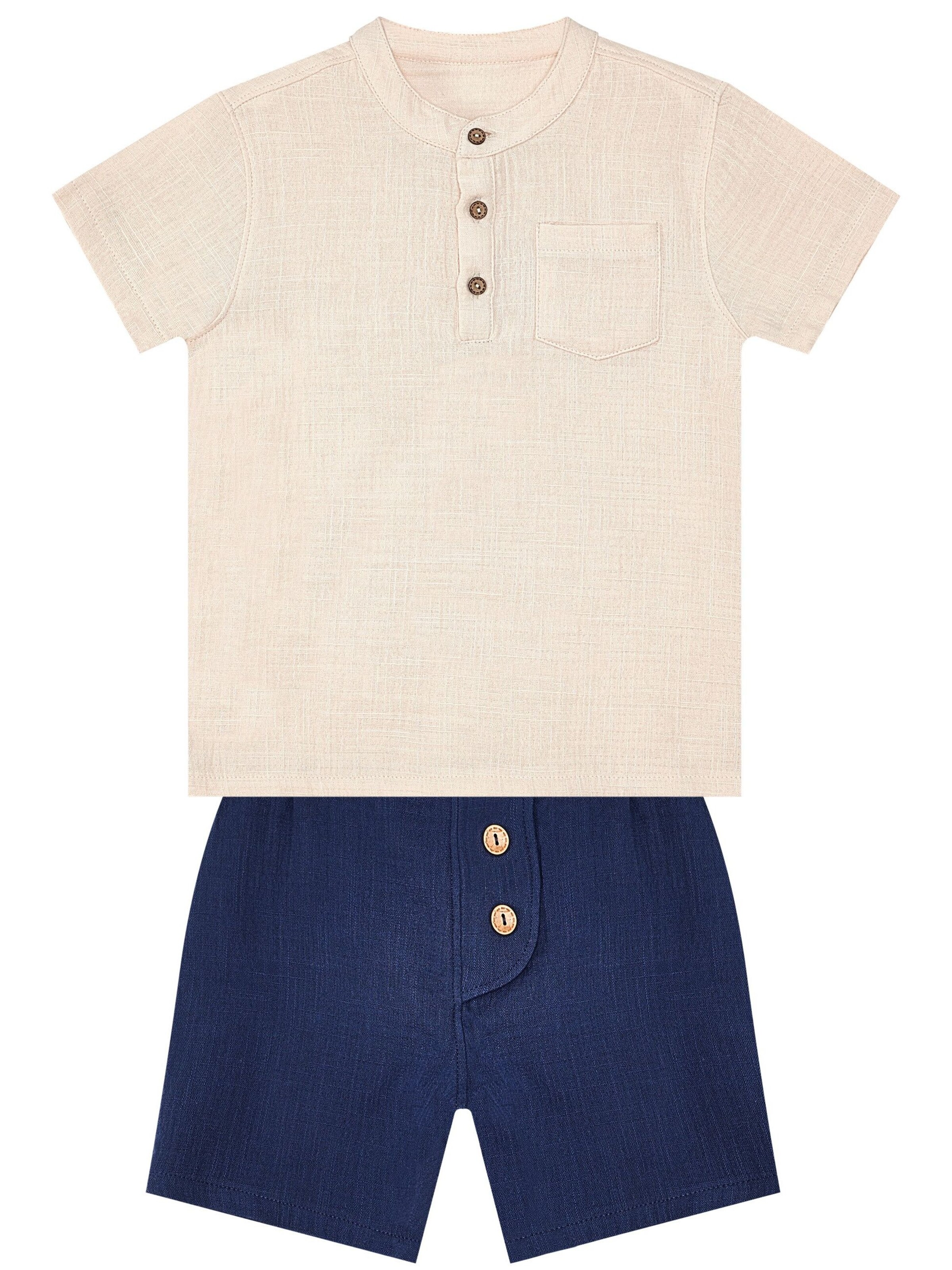 Denokids Tracksuit 'Handsome Muslin' in White: front