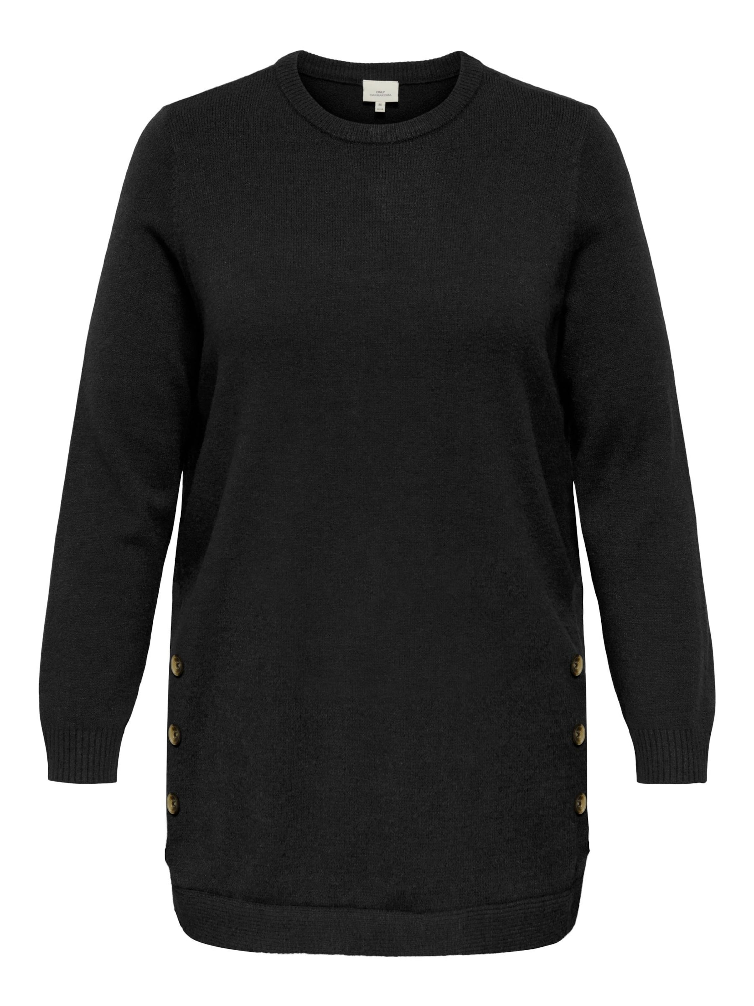 ONLY Carmakoma - Vestido de punto 'CARMargaretha' en negro: frente