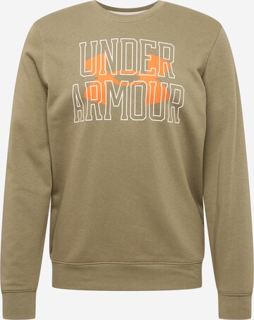 UNDER ARMOUR Athletic Sweatshirt in Green: front