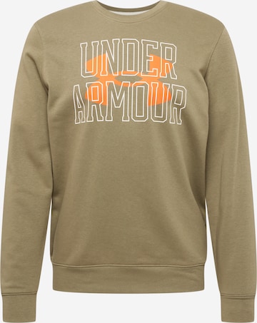 UNDER ARMOUR Sports sweatshirt in Green: front