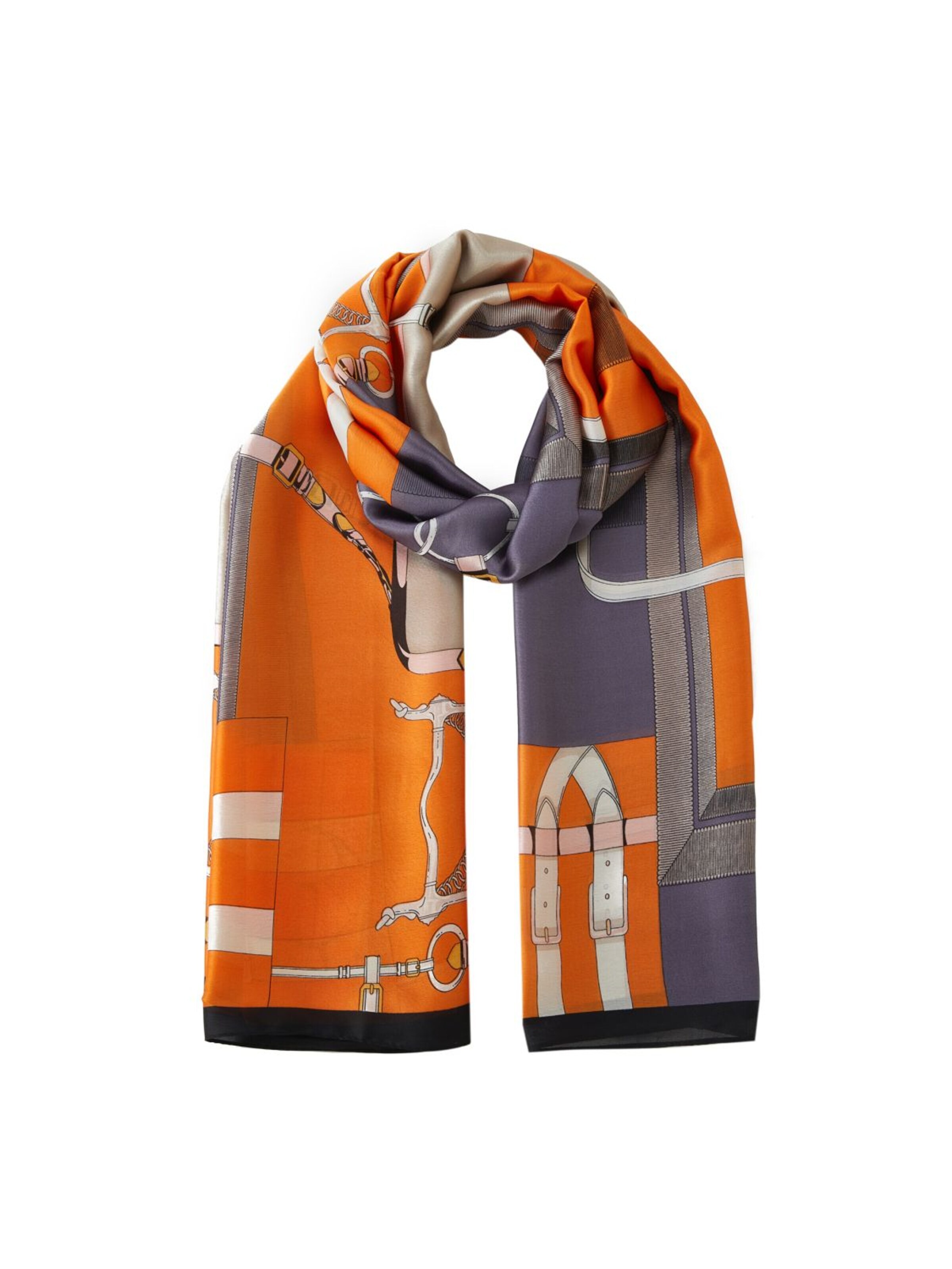 19V69 ITALIA Halsduk 'Etole de soie Arancia Sella' i One Size i orange, Produktvy