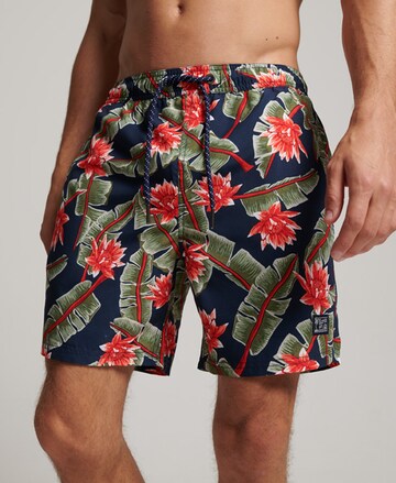 Superdry Zwemshorts in Blauw: voorkant