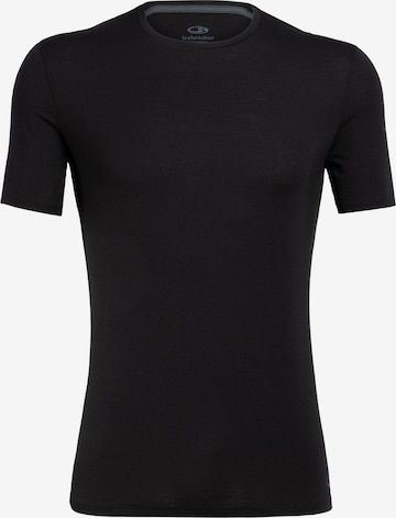 ICEBREAKER Funkcionalna majica 'Anatomica' | črna barva: sprednja stran