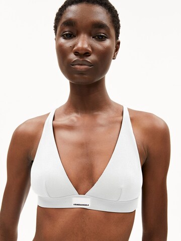 ARMEDANGELS Bralette Bra 'OSILAARI RIB' in White