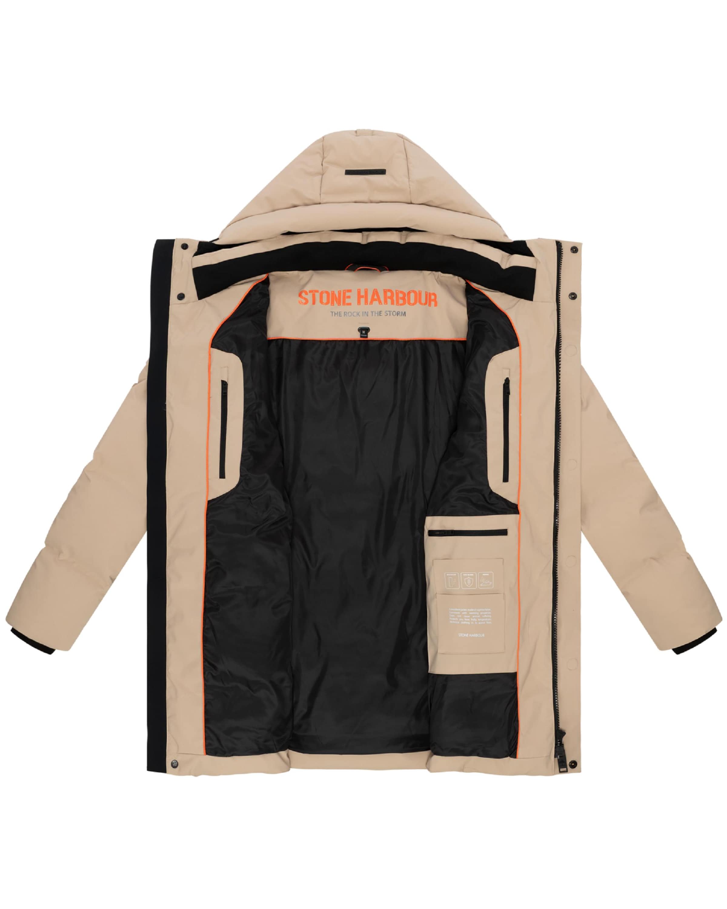 STONE HARBOUR Wintermantel 'Darianoo XX' in Beige