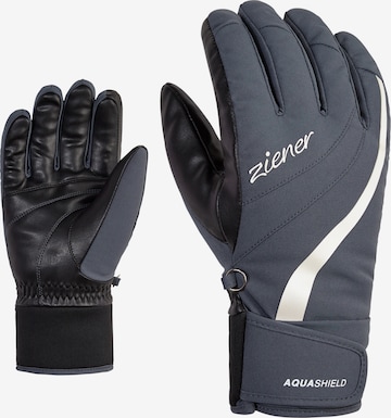ZIENER Athletic Gloves 'KITTY AS' in Grey: front