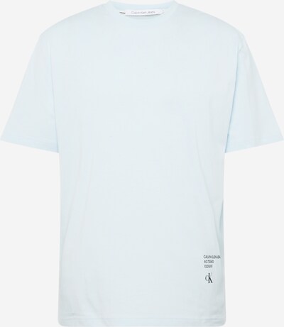 Calvin Klein Jeans Тениска в пастелно синьо / черно / бяло, Преглед на продукта