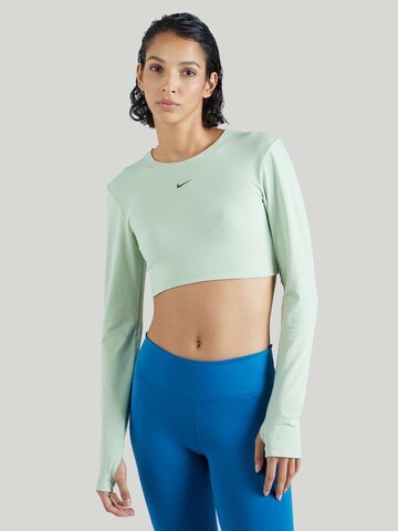 NIKE Funktionsbluse i grøn: forside