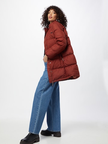 LEVI'S ® Winter Coat 'Quinn Mid Down Puffer' in Red