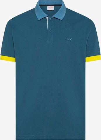 SUN68 Koszulka 'SUN68 POLO 3 COLOR WAY S/S POLO' w kolorze niebieski: przód