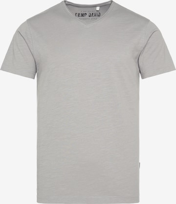 CAMP DAVID Shirt in Grey: front