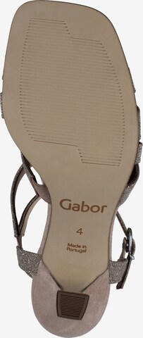 GABOR Strap Sandals in Silver