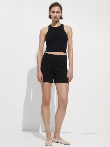 MANGO Regular Shorts 'Lilo' in Schwarz