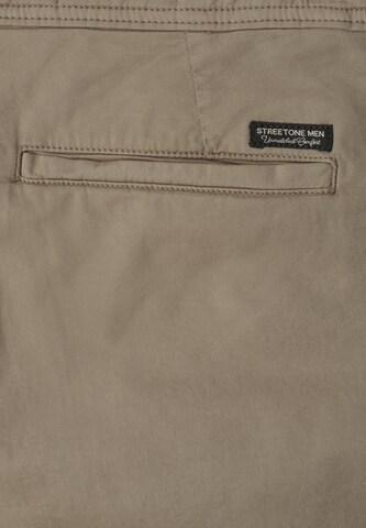 Street One MEN Regular Chino Pants in Brown