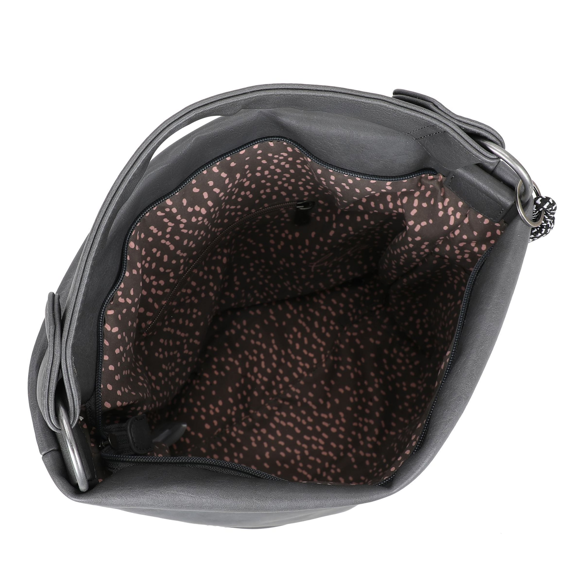 Borsa a sacco 'Lou' di Fritzi aus Preußen in grigio