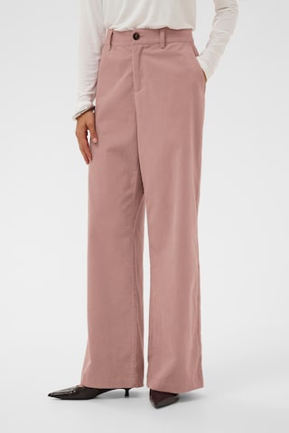 Wide Leg Pantalon 'CUbetonia Rhaena' CULTURE en rose : devant