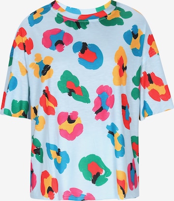 faina - Camisa 'Fashion Look' em azul: frente