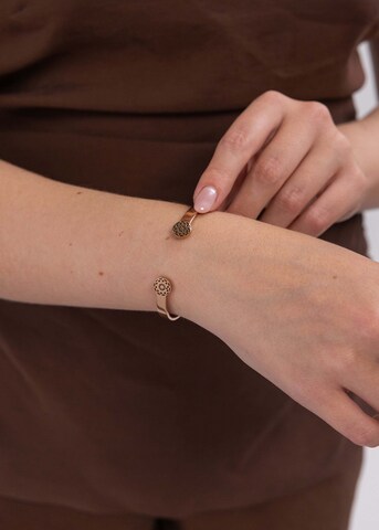 PURELEI - Pulsera 'Infinity' en oro: frente