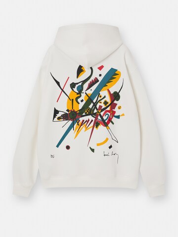 Pull&Bear Sweatshirt i vit