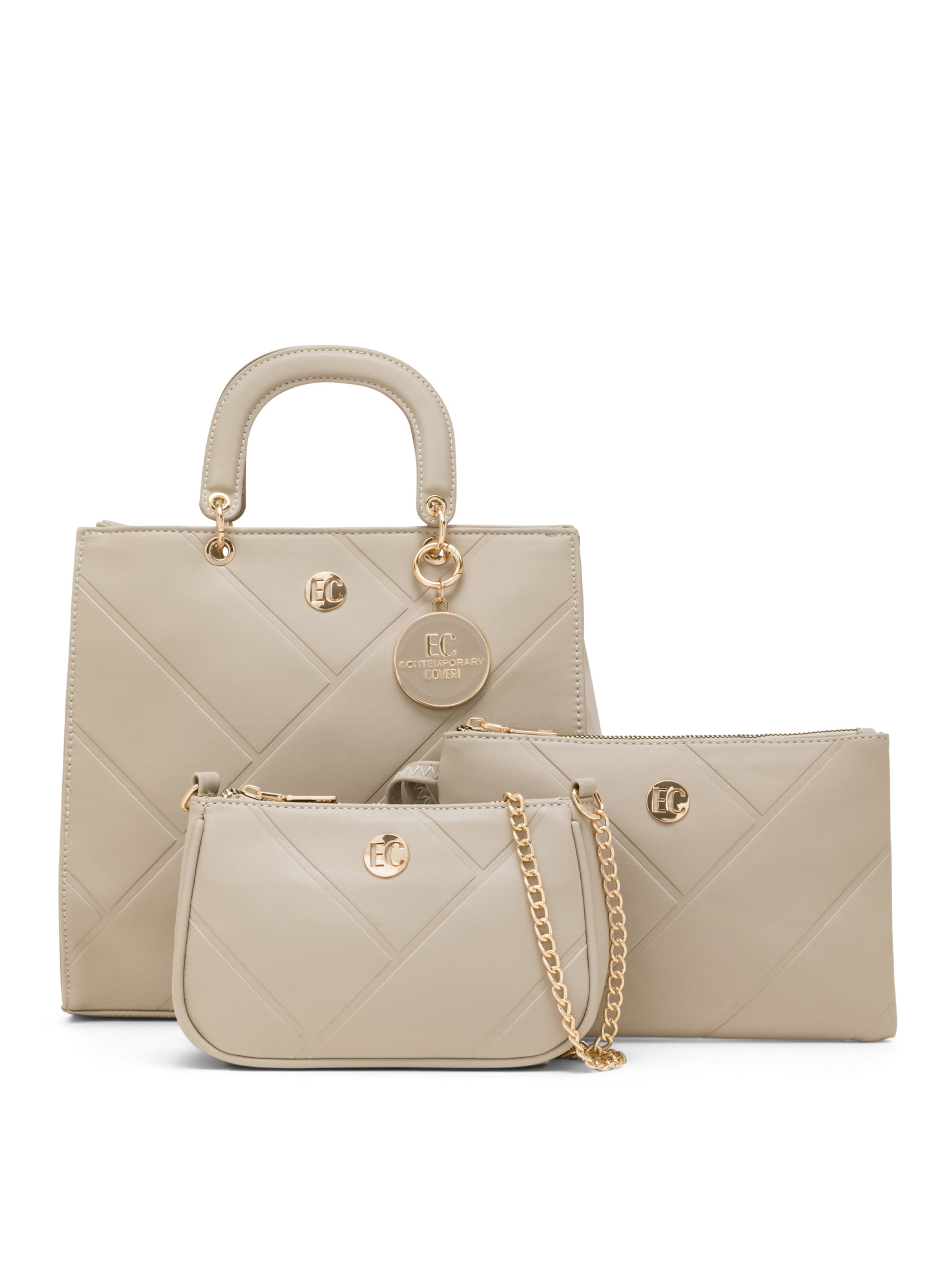Enrico Coveri Handtas 'Rychelle' in Beige: voorkant