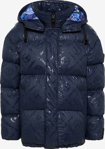 Carlo Colucci Winter Jacket 'De Zanet' in Blue: front