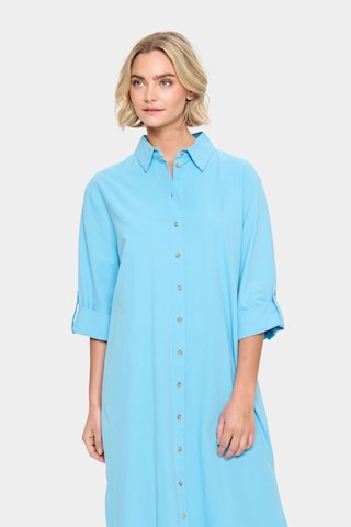 SAINT TROPEZ - Vestido camisero 'ZalindaSZ' en azul