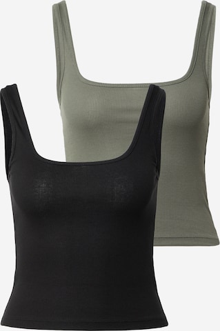 WEEKDAY Top in Grey: front