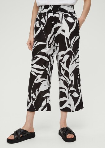 s.Oliver Loose fit Pants in Black: front