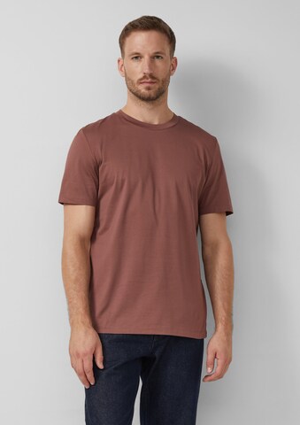 T-Shirt s.Oliver BLACK LABEL en marron : devant