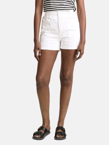 TOM TAILOR DENIM Regular Shorts in Weiß: Vorderseite