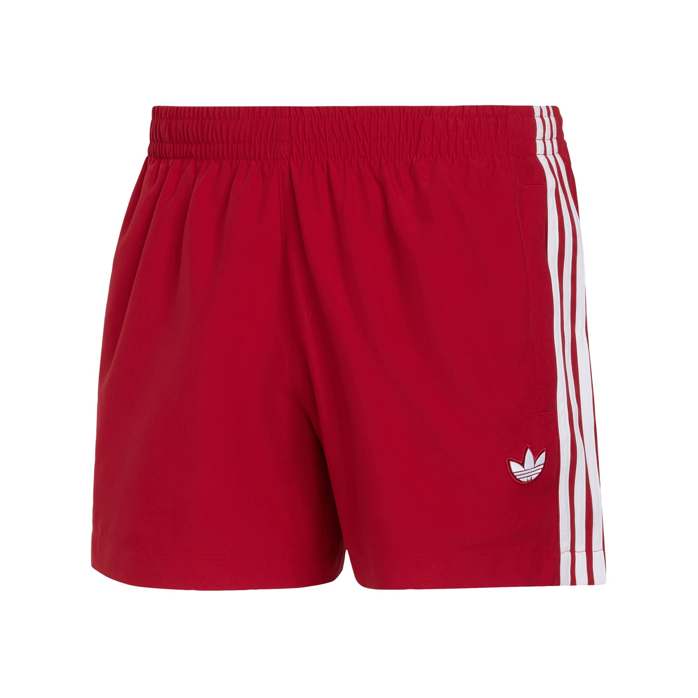 ADIDAS ORIGINALS - Calções de banho em vermelho: frente