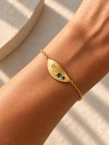Braccialetto '18k Gold Plated Taurus | Stier Zodiac' di Sally Jane Jewelry in oro