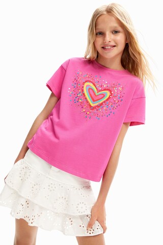 Desigual - Camiseta en rosa