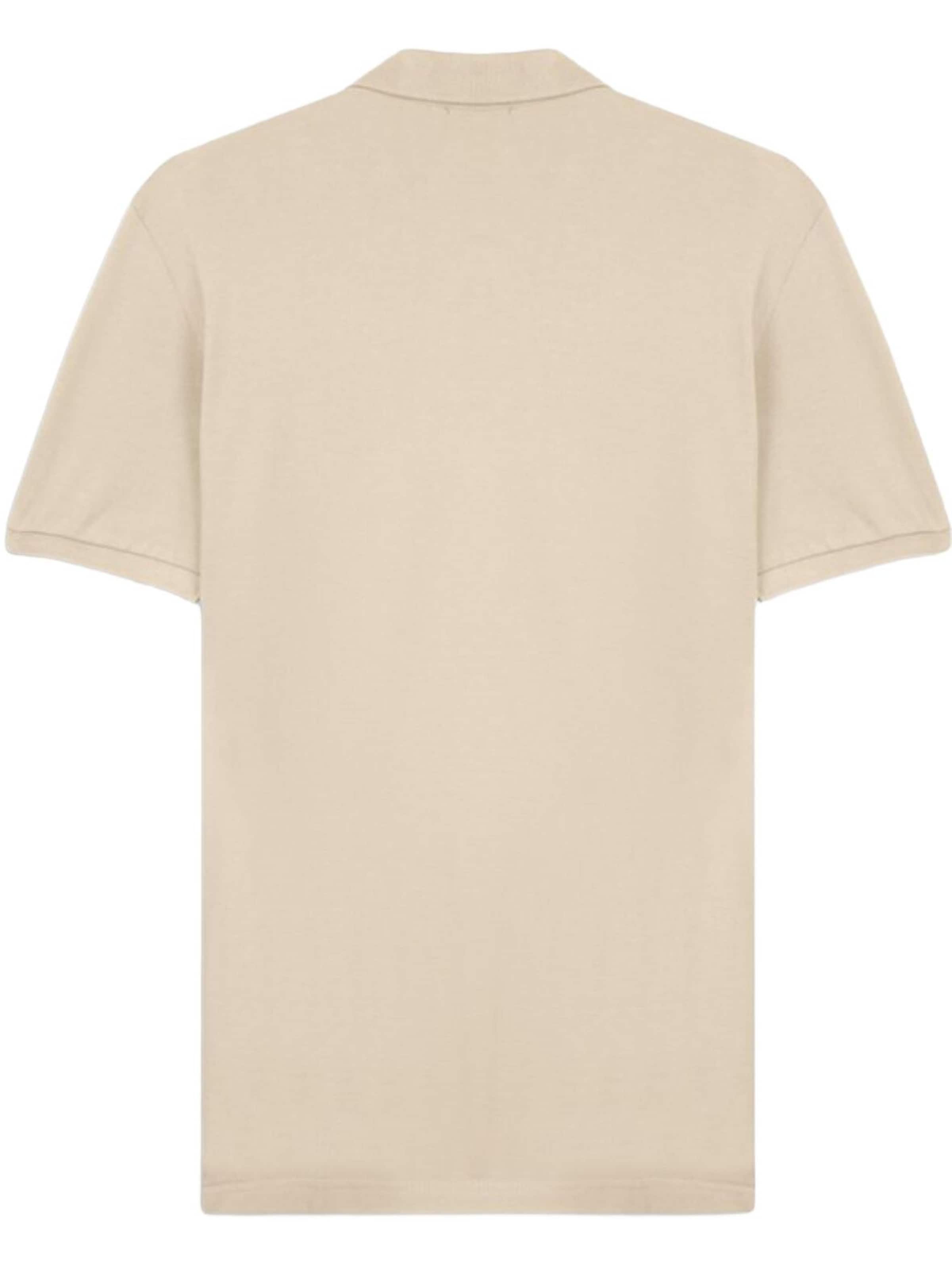 LTB Jeans - Camiseta 'LTB Jeans Herren-Polohemd aus Piqué mit Reißverschluss' en beige: frente
