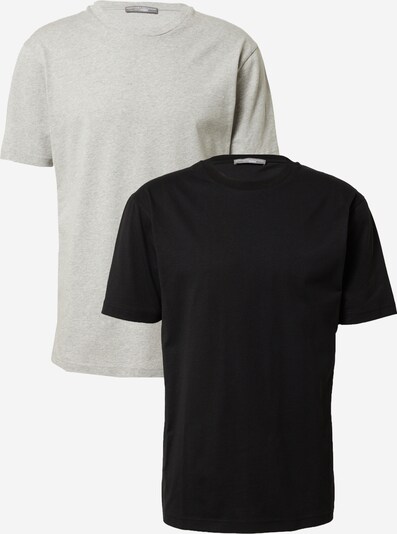 Guido Maria Kretschmer Men T-Shirt 'Pablo' in hellgrau / schwarz, Produktansicht