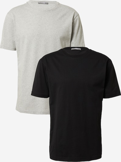 Marškinėliai 'Pablo' iš Guido Maria Kretschmer Men, spalva – šviesiai pilka / juoda, Prekių apžvalga