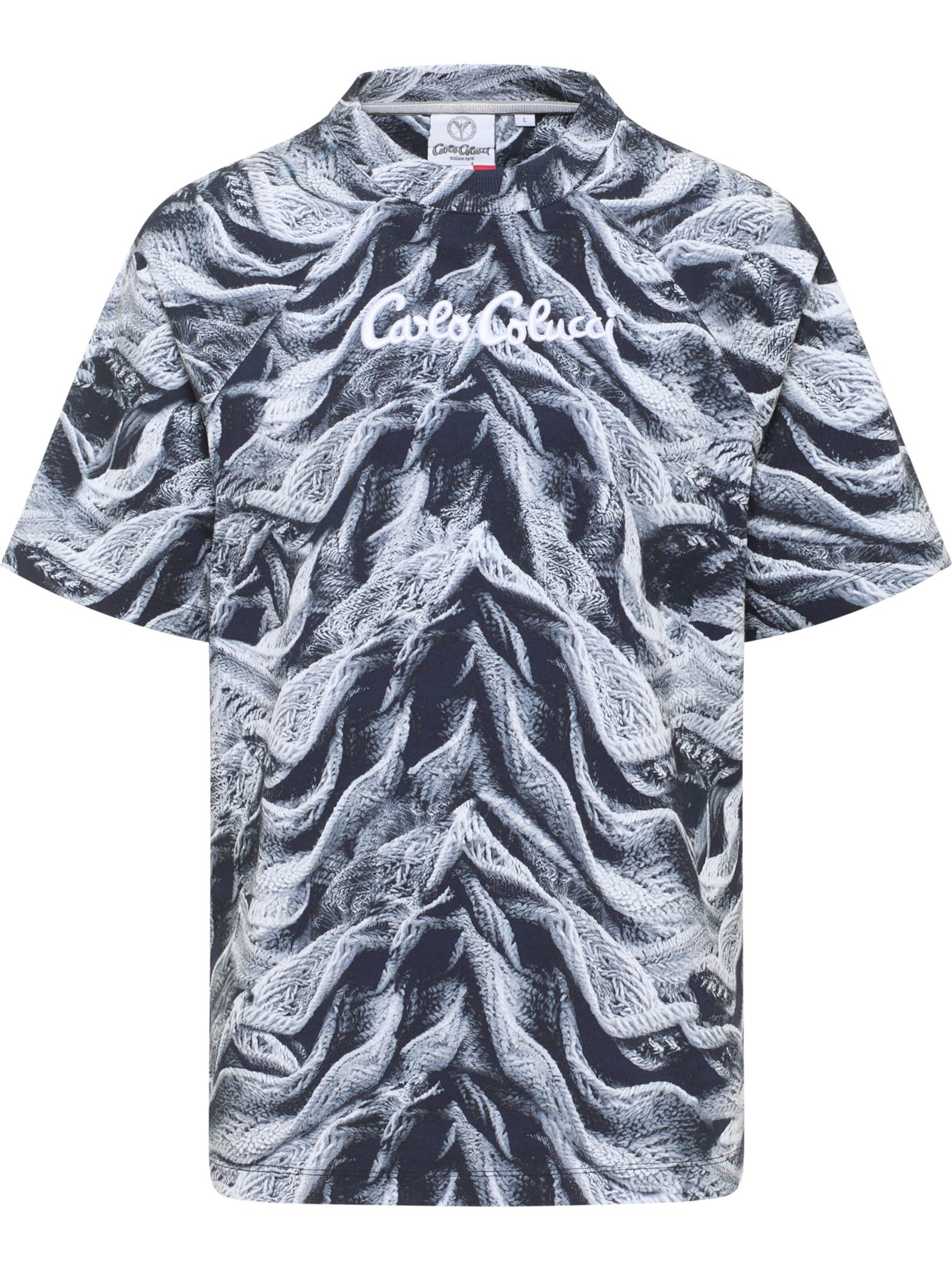 Carlo Colucci Shirt 'Dorn' in Blauw: voorkant